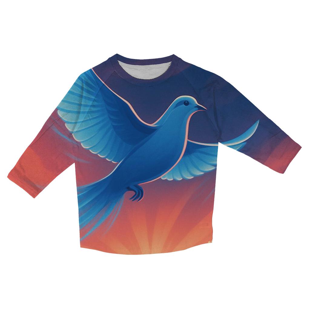 Dove Over Stadium personalized 3/4 sleeve tees