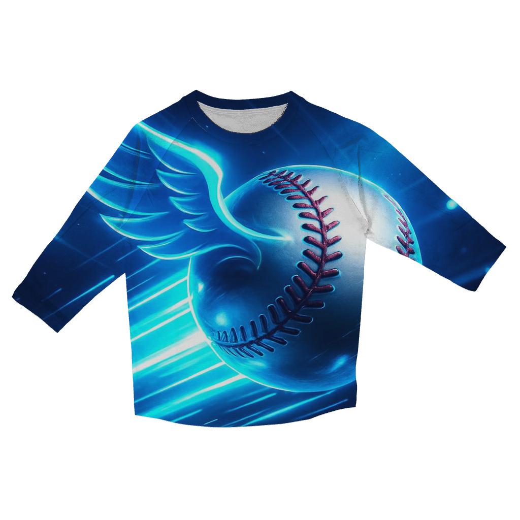 Blue Jays Velocity Burst printed three quarter sleeve shirts