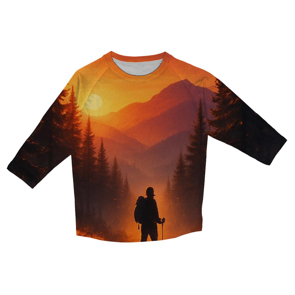 Gilded Pine Dusk custom 3/4 sleeve shirts