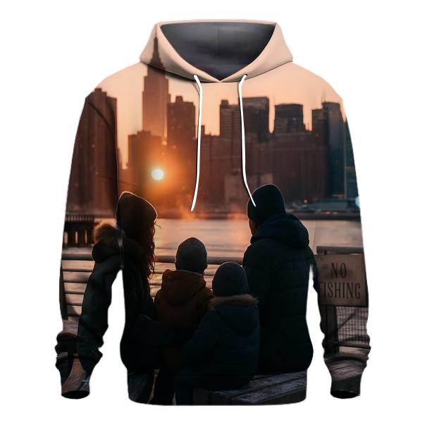 Winter Sunset From Gantry Plaza State Park hoodie trends