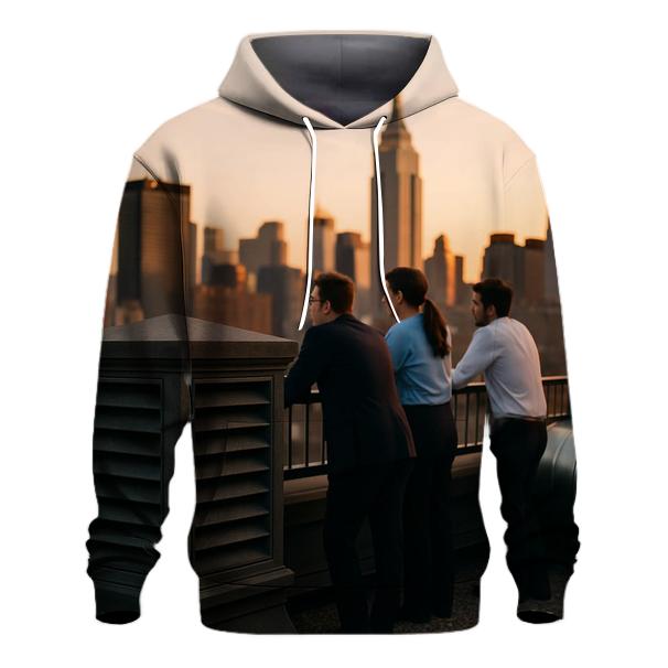 Subway Vent Rooftop Sunset Contrast hoodies fashion