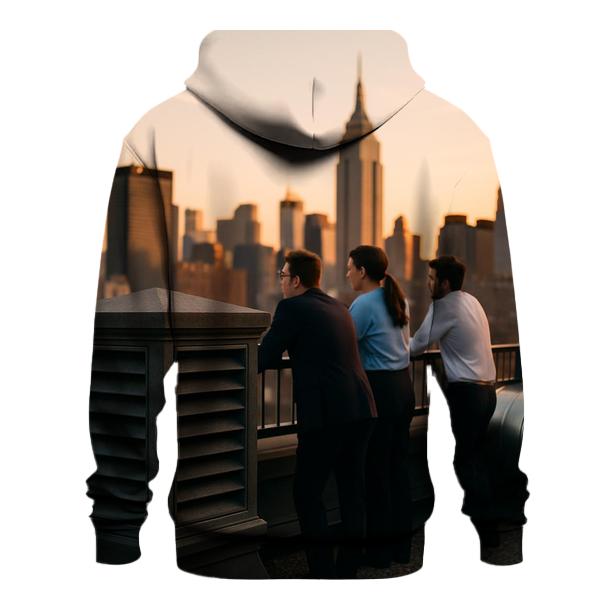 Subway Vent Rooftop Sunset Contrast hoodies fashion