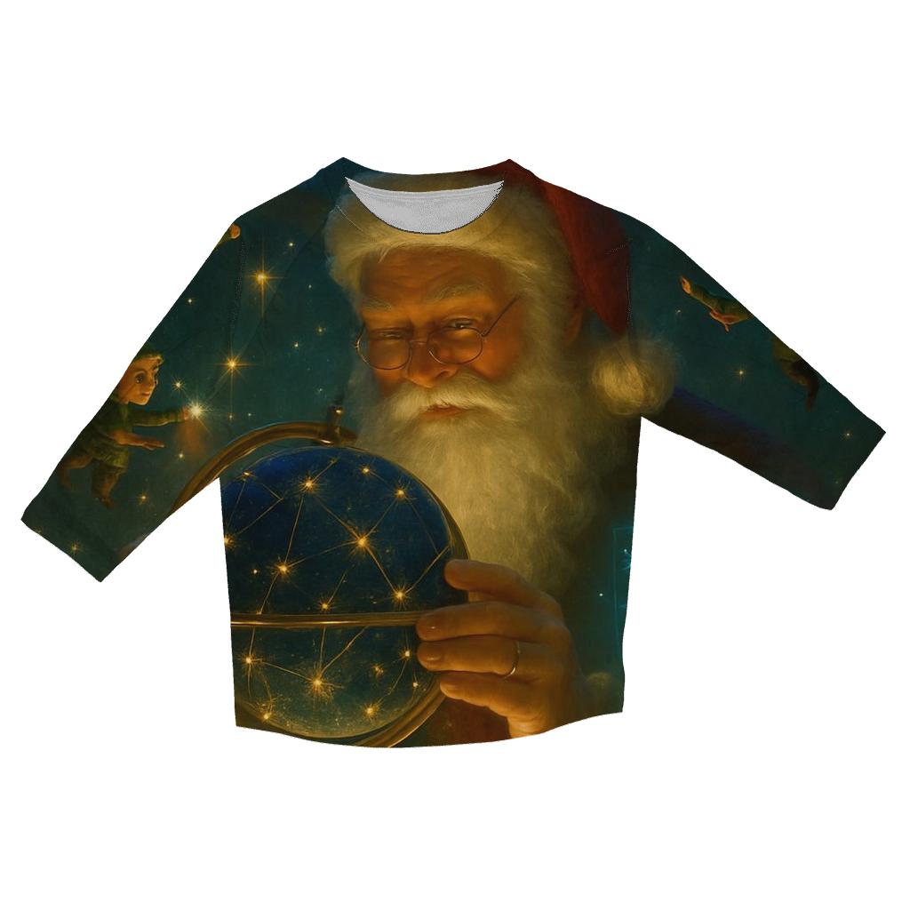 Starlight Workshop Santa trendy 3/4 sleeve tops