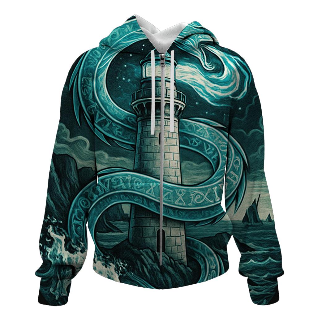 Tidal Serpent Lighthouse hoodies fashion