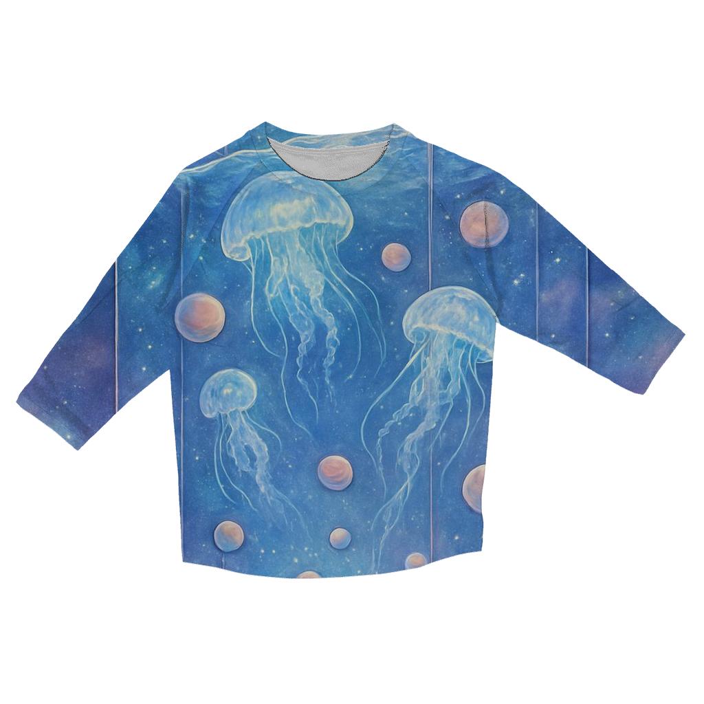 Glass Galaxy Aquarium trendy 3/4 sleeve tops