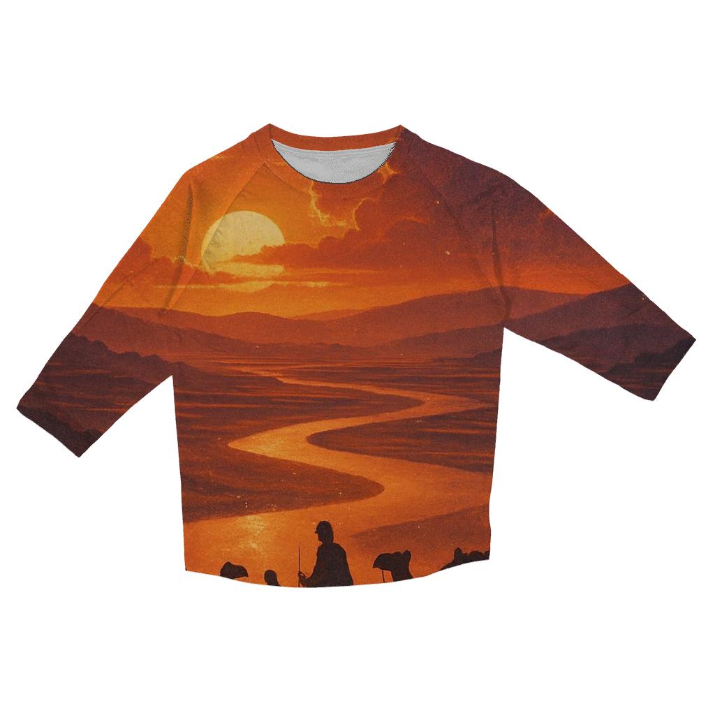 Silk Road Sundown personalized 3/4 sleeve tees