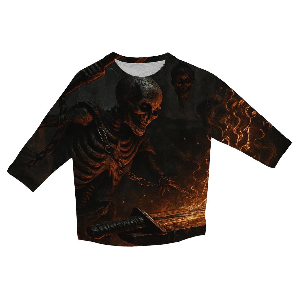 Mechanized Gravewright fashion 3/4 sleeve shirts