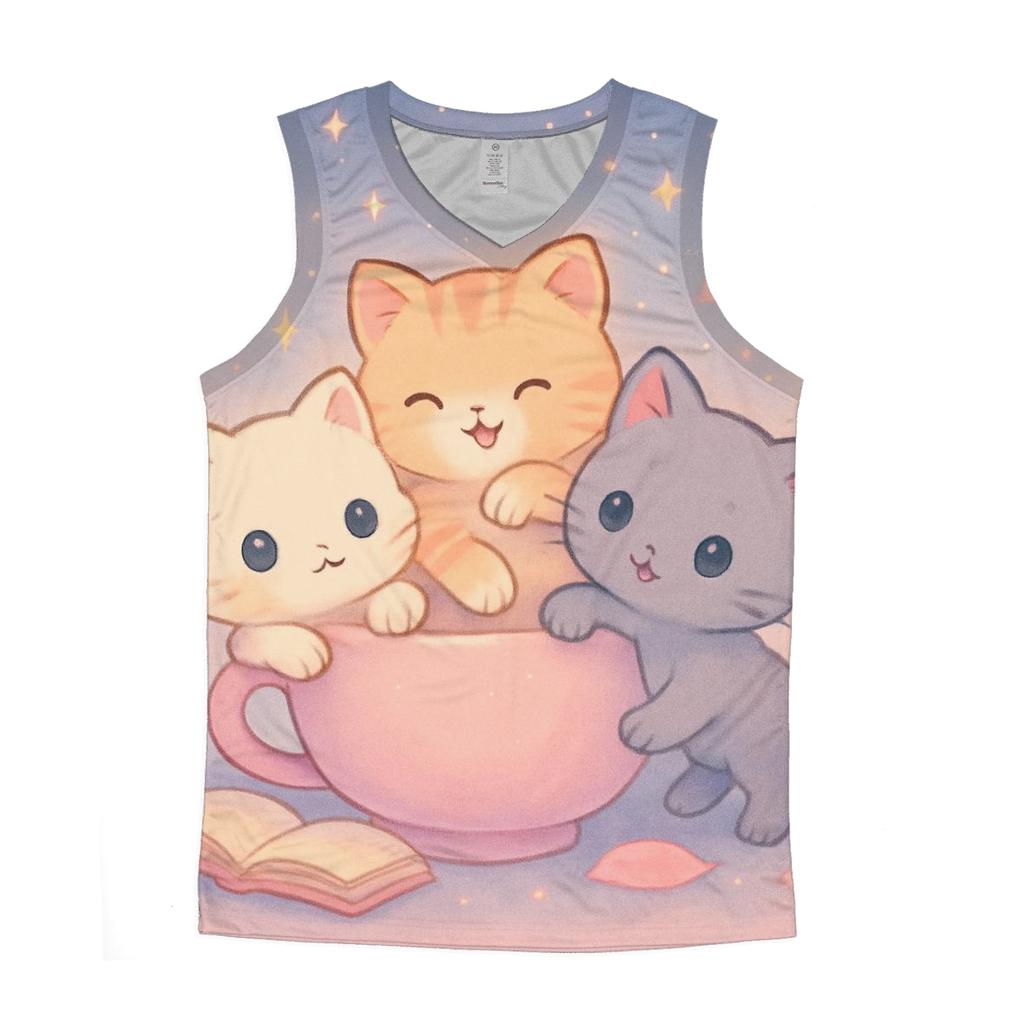 Stargazer Tea Party designer workout tanks