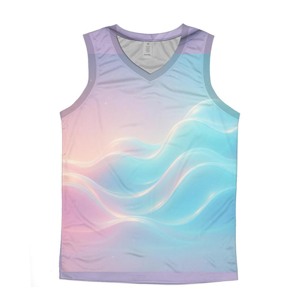 Aurora Wave Gradient custom tank tops