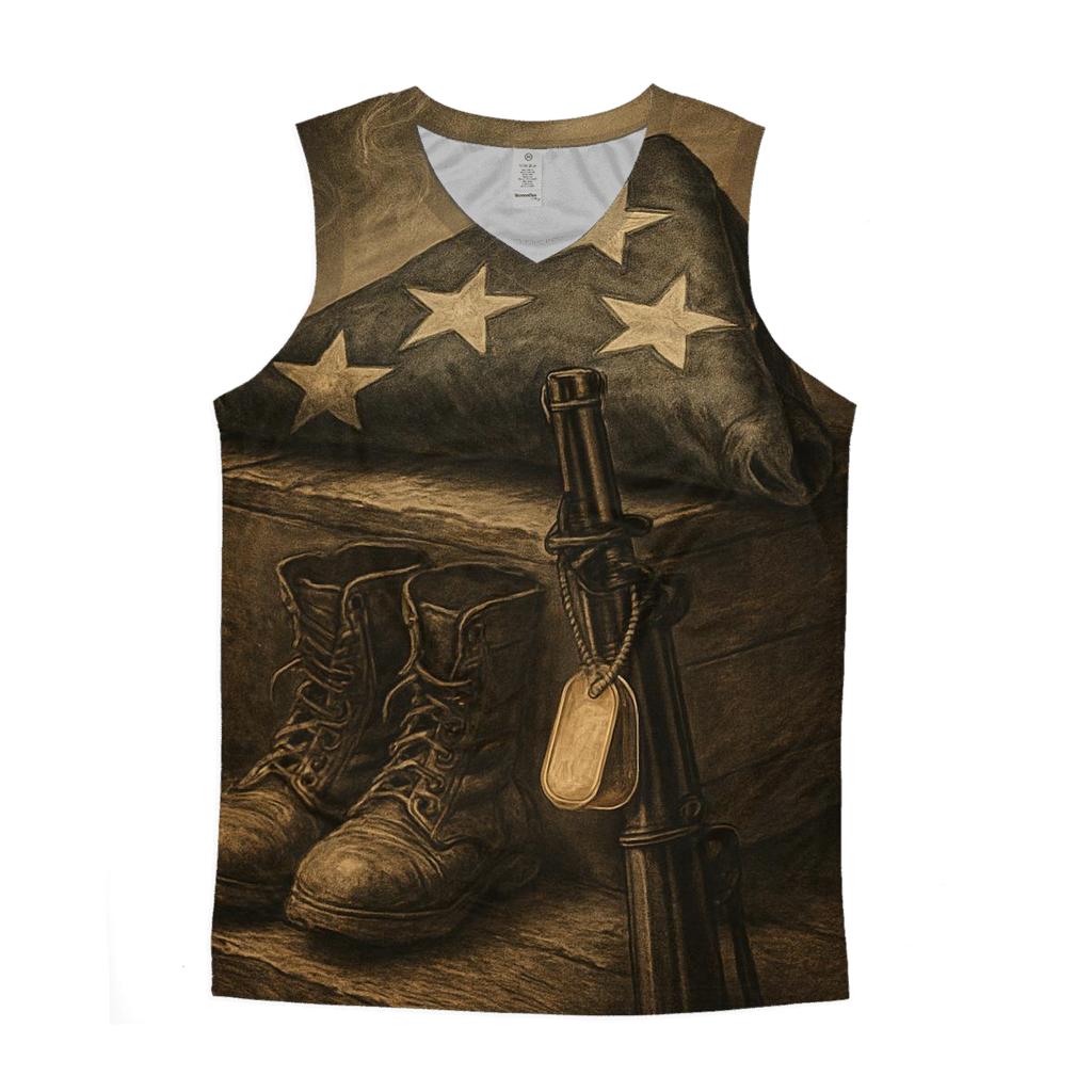 Fallen Honors Fold personalized athletic tanks