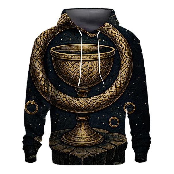 Orbiting Serpent Chalice heavyweight hoodies