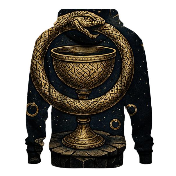 Orbiting Serpent Chalice heavyweight hoodies
