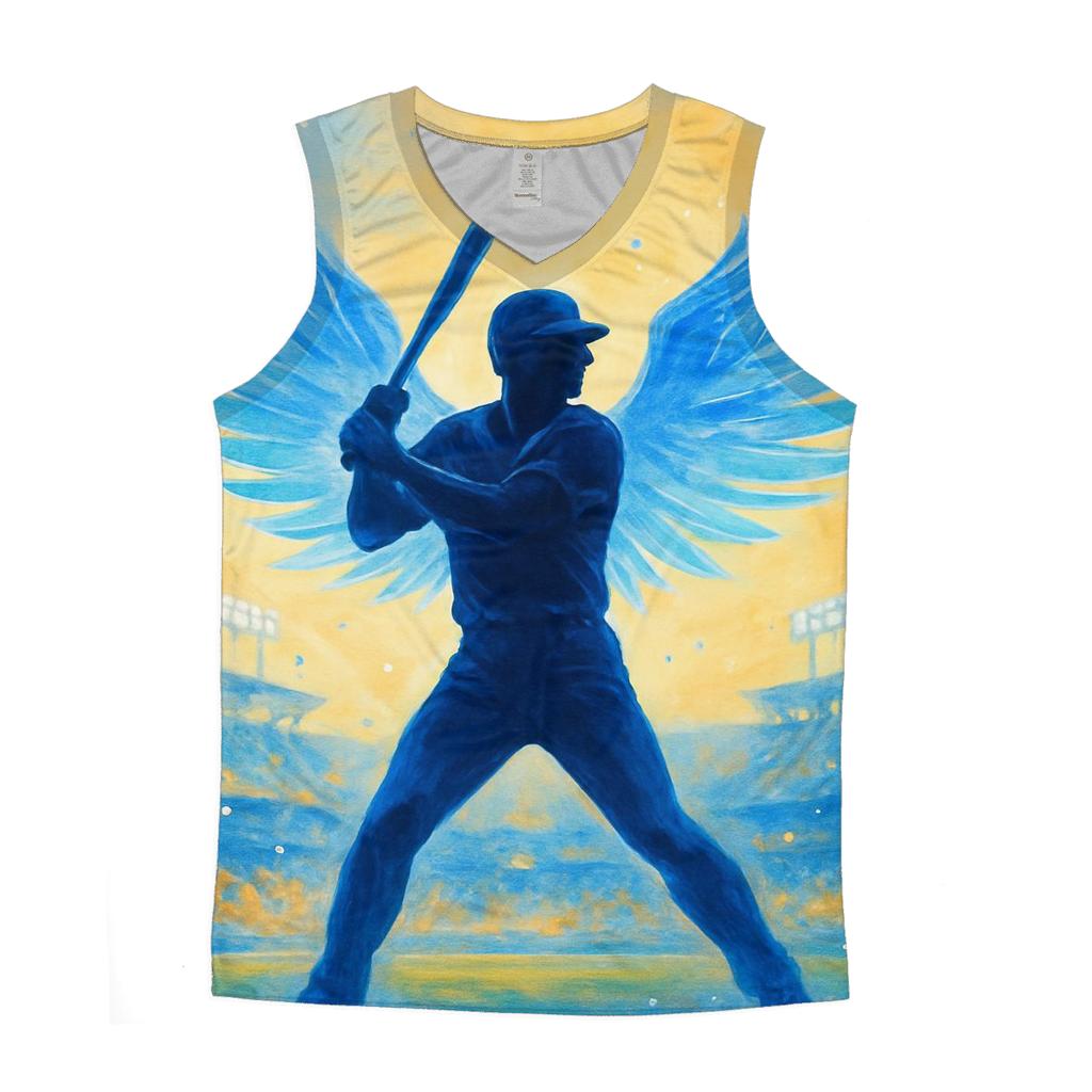 Winged Batter Silhouette custom tank tops
