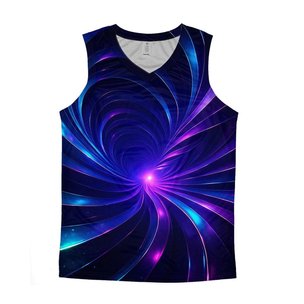 Cosmic Ribbon Tunnel cotton sleeveless tops