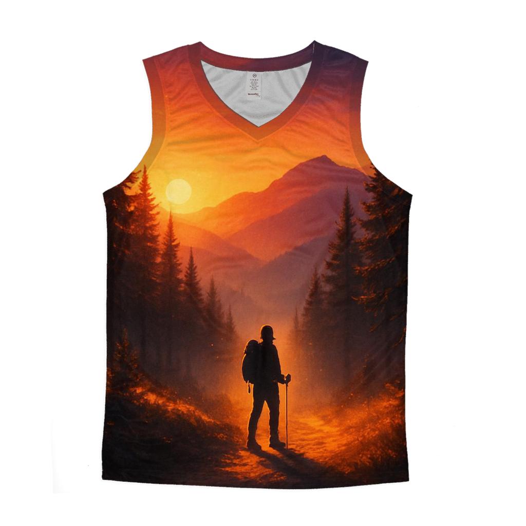 Gilded Pine Dusk trendy fitted tank tops