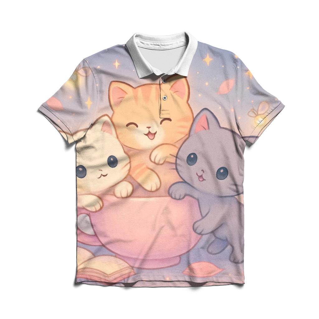 Stargazer Tea Party designer slim fit polos