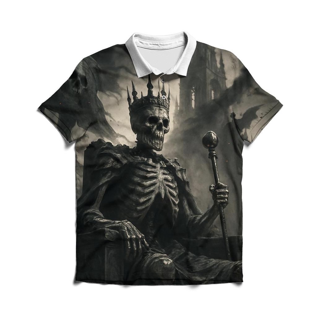 Ashen Throne Of The Skeleton King classic pique polos