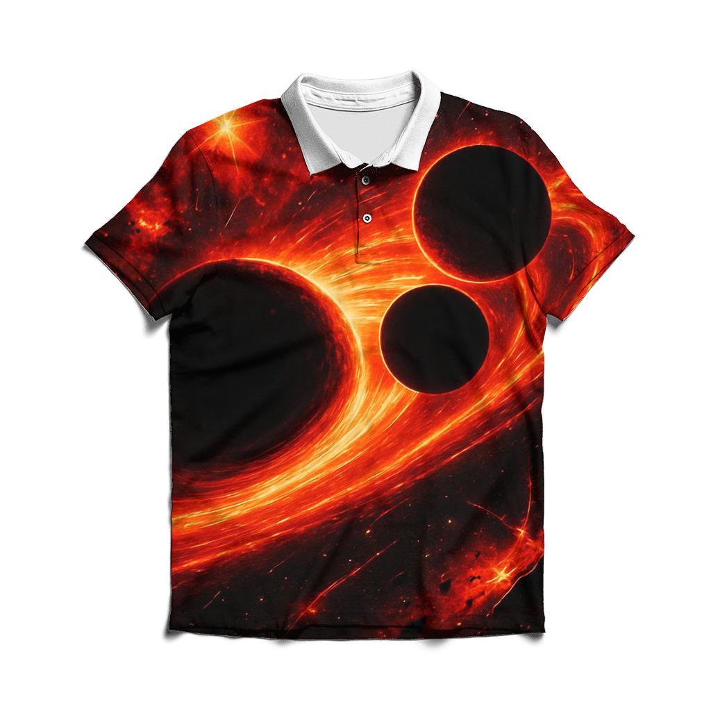 Crimson Black Hole Ballet classic pique polos