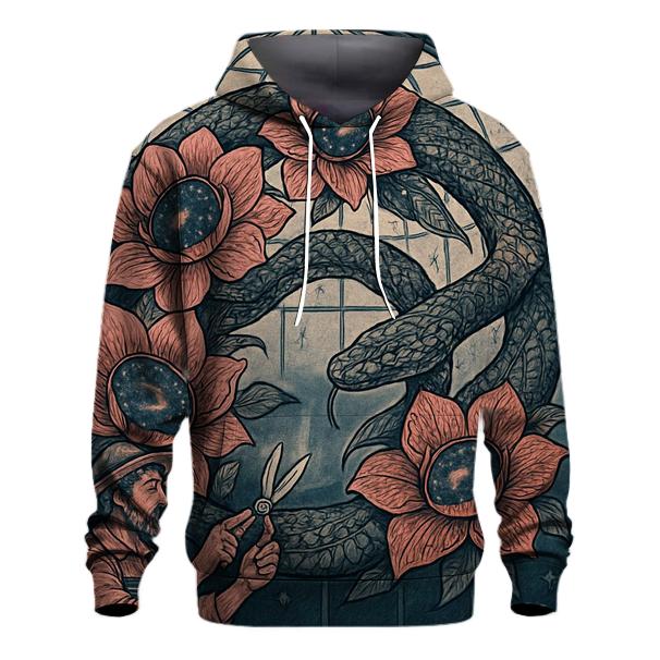 Cosmic Garden Ouroboros Bloom hoodie styles