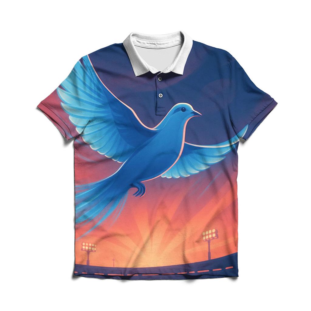 Dove Over Stadium classic pique polos