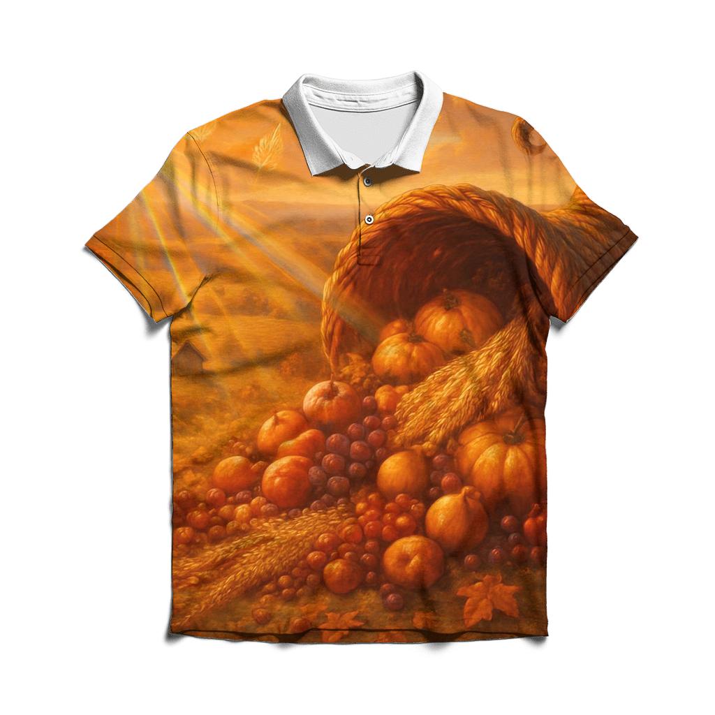 Sunset Cornucopia Ridge premium cotton polo shirts