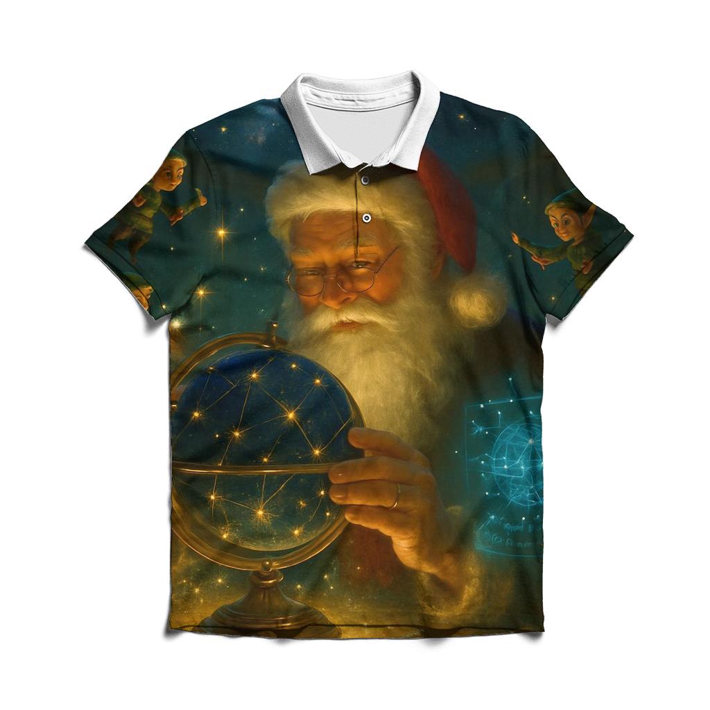 Starlight Workshop Santa premium cotton polo shirts