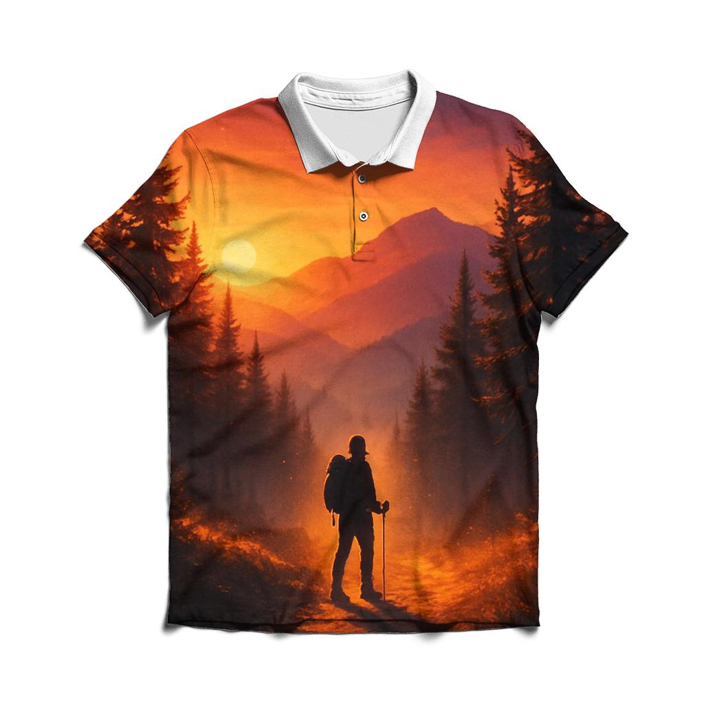 Gilded Pine Dusk designer slim fit polos