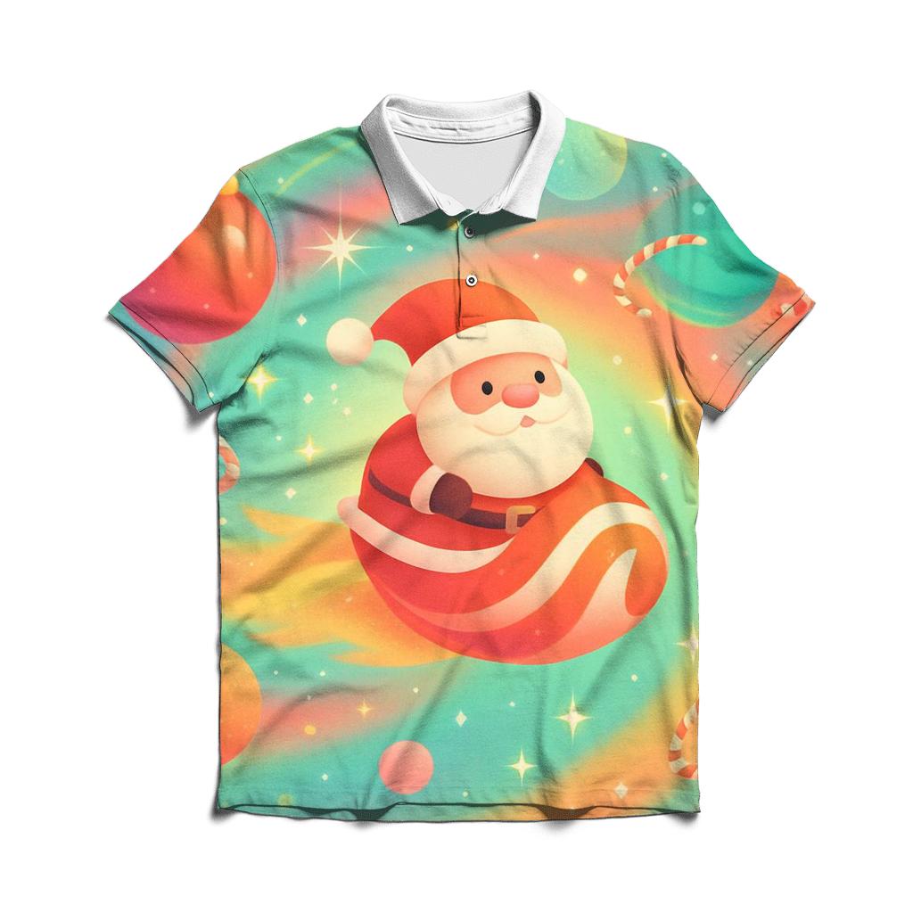 Candy Galaxy Santa classic pique polos