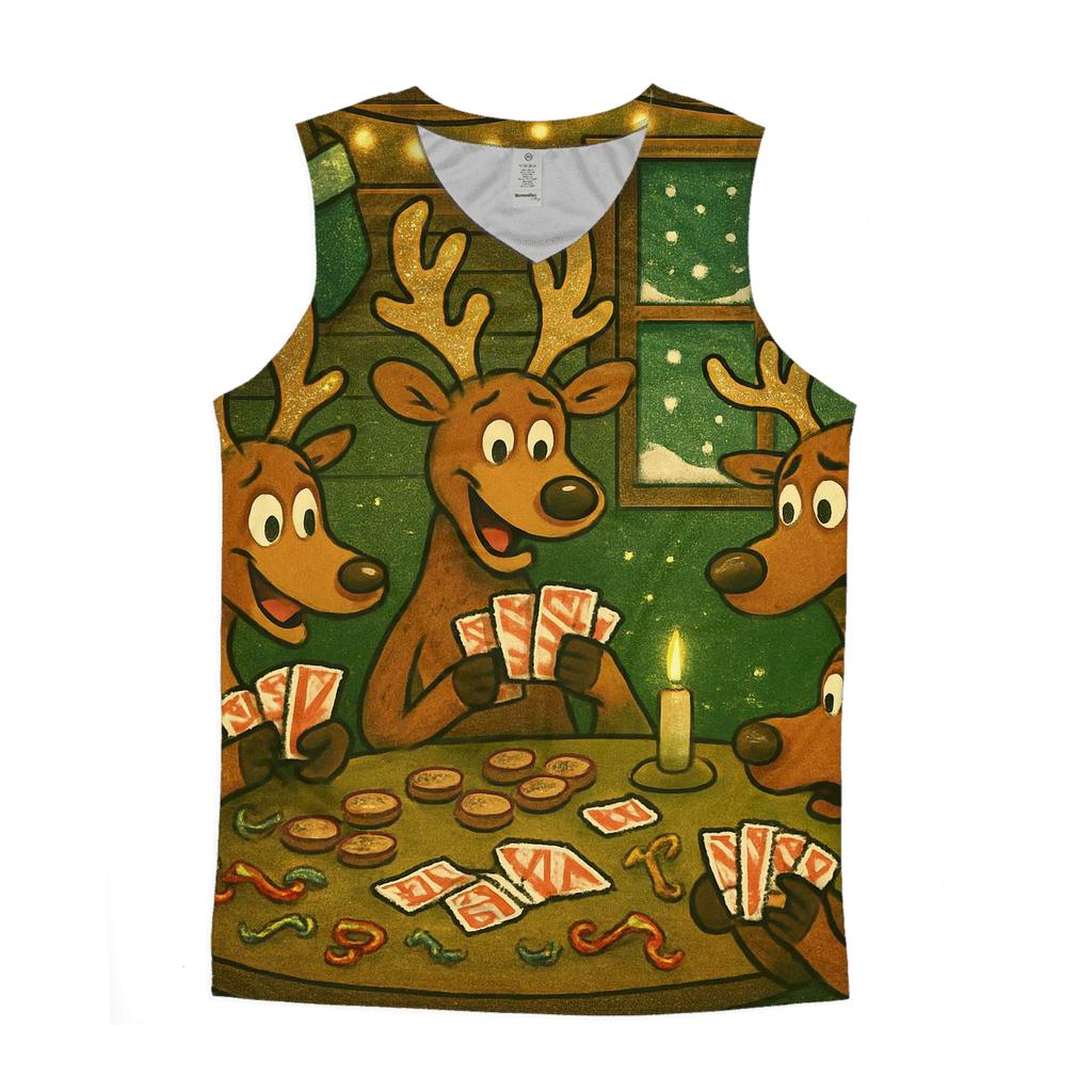 Reindeer Game Night custom tank tops