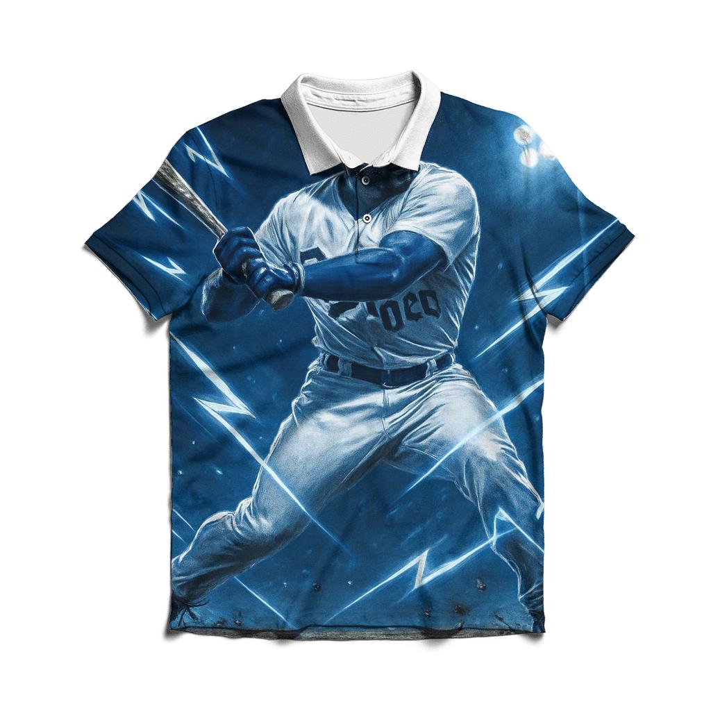 Diamond Lightning Pose branded logo polo shirts