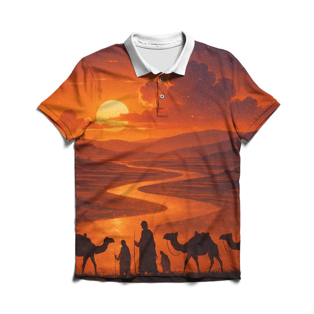 Silk Road Sundown classic pique polos