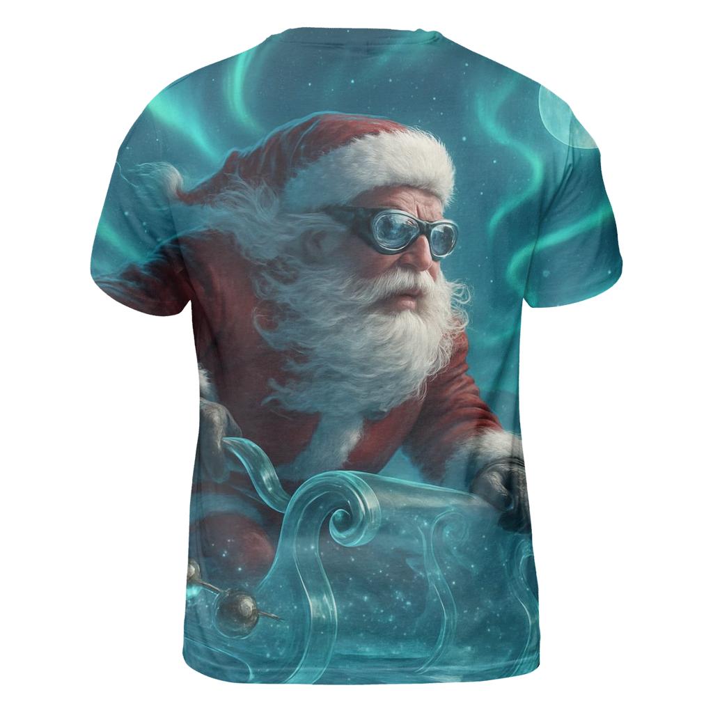 Aurora Sleigh Rider Santa statement graphic shirts