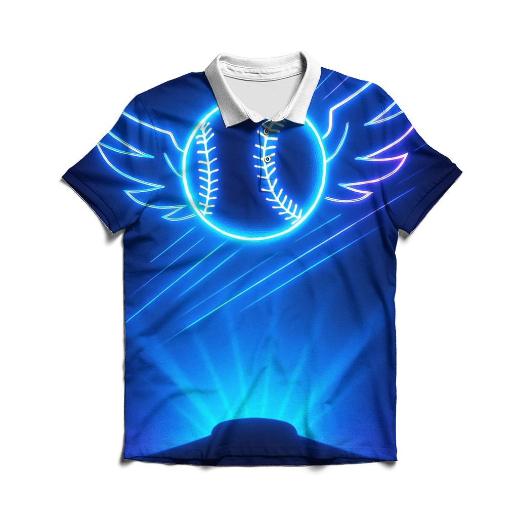 Blue Jays Neon Field custom polo shirts