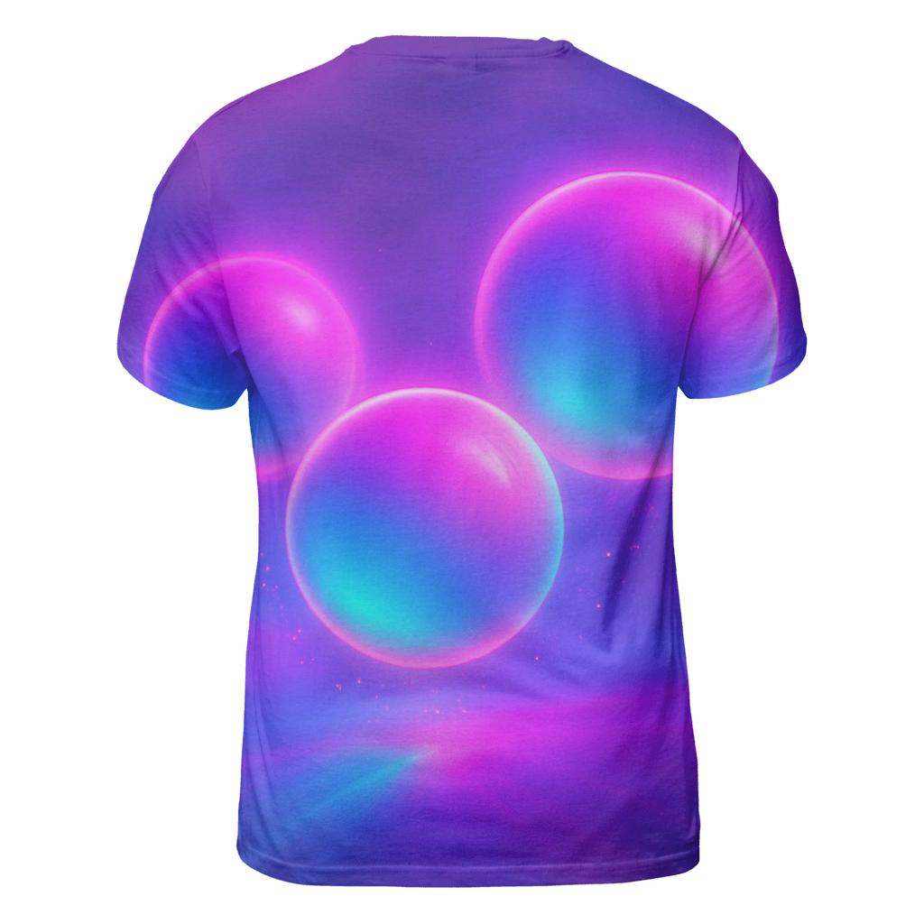 Neon Drift Orbs unique graphic print tees