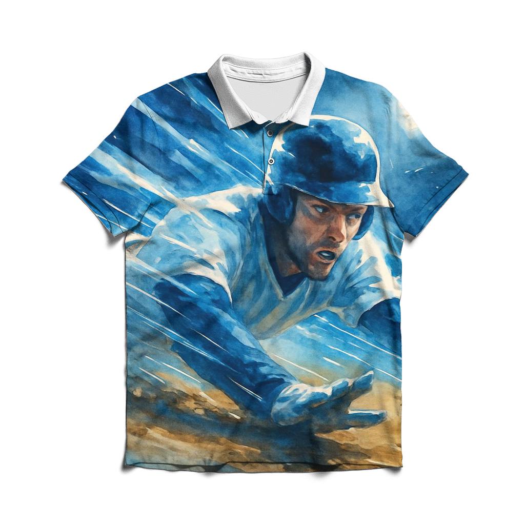 Glide Of The Base Runner designer slim fit polos