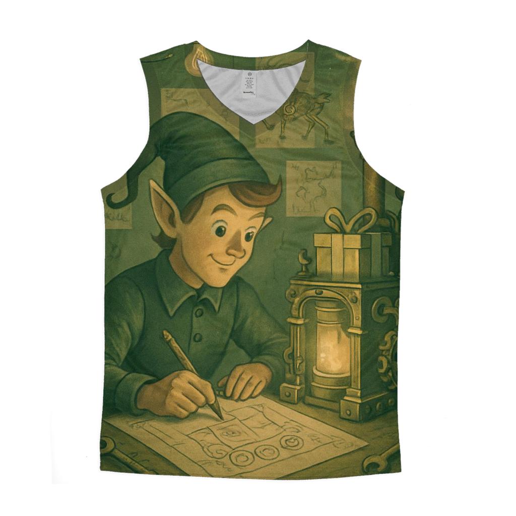 Elf Workshop Blueprint sports performance tank tops