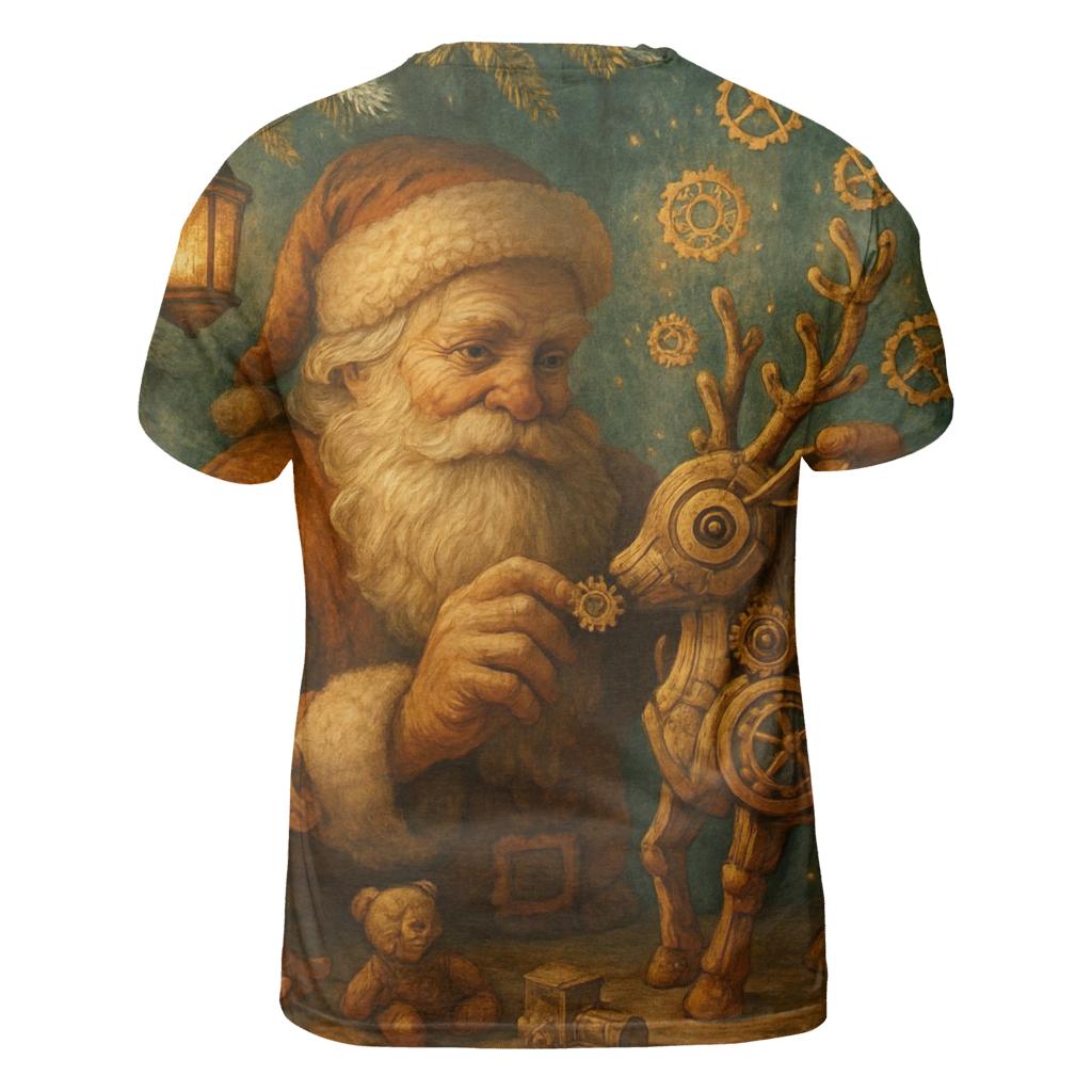 Woodland Clockwork Santa custom all-over print shirts