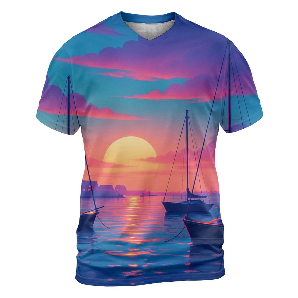 Midnight Harbor Glow personalized full print shirts