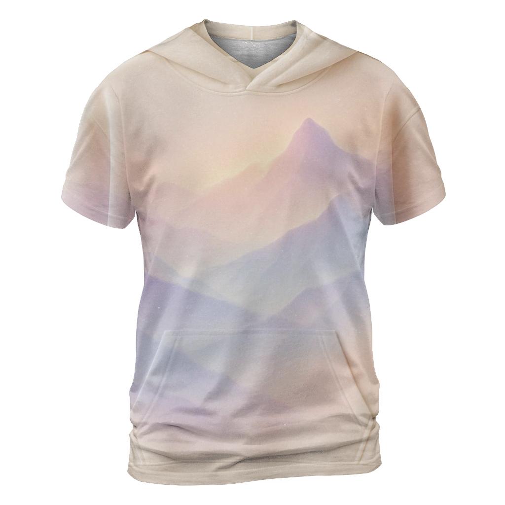 Pastel Mist Peaks custom all-over print shirts