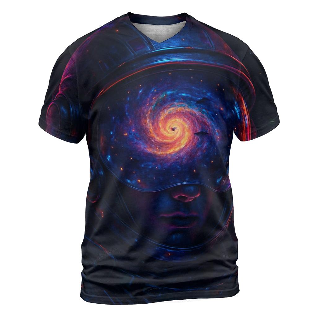 Quantum Voyager Portrait artistic all-over print tops