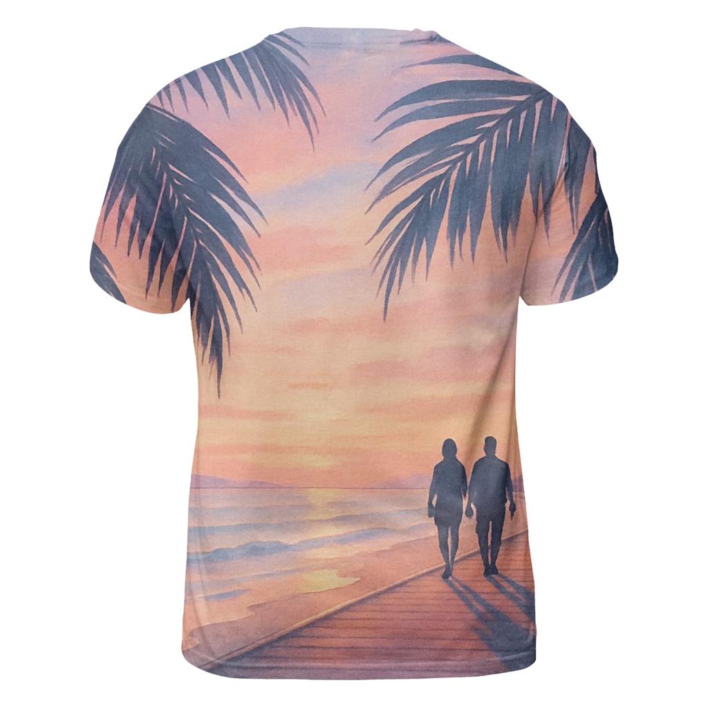 Peach Harbor Horizon trendy printed shirt styles