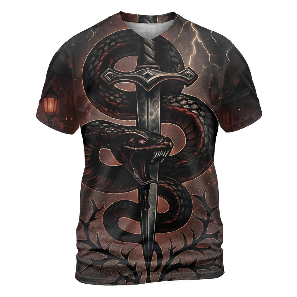 Serpent Dagger Of The Night Market trendy printed shirt styles