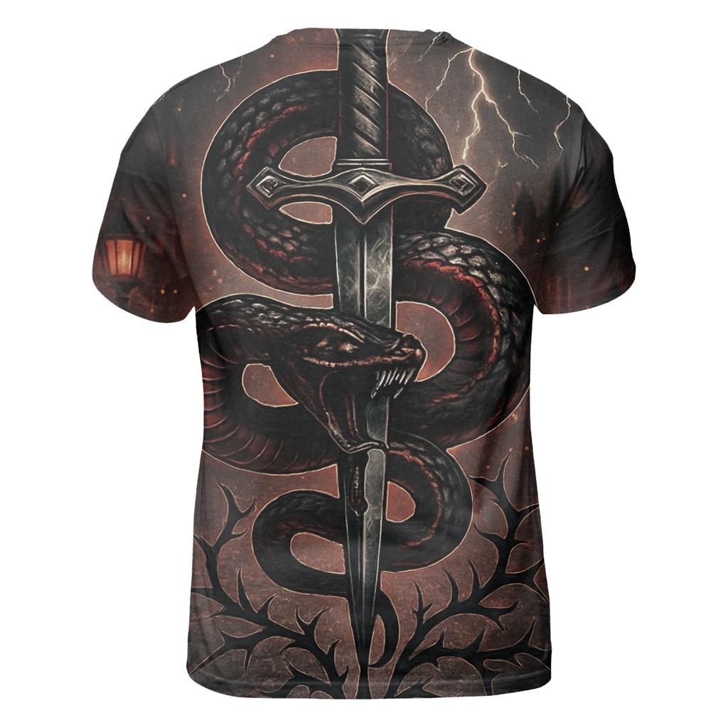 Serpent Dagger Of The Night Market trendy printed shirt styles