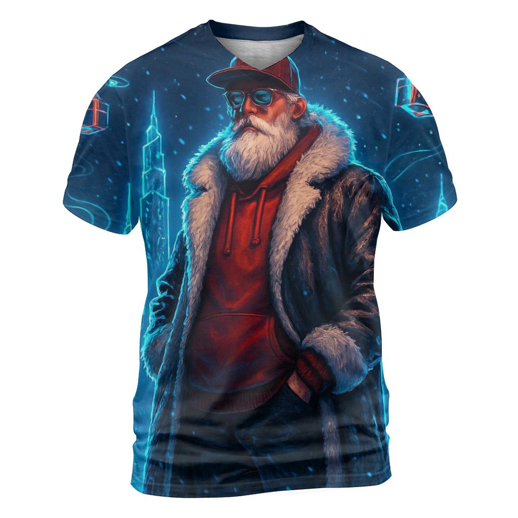 Neon North Pole Ranger Santa designer pattern shirts