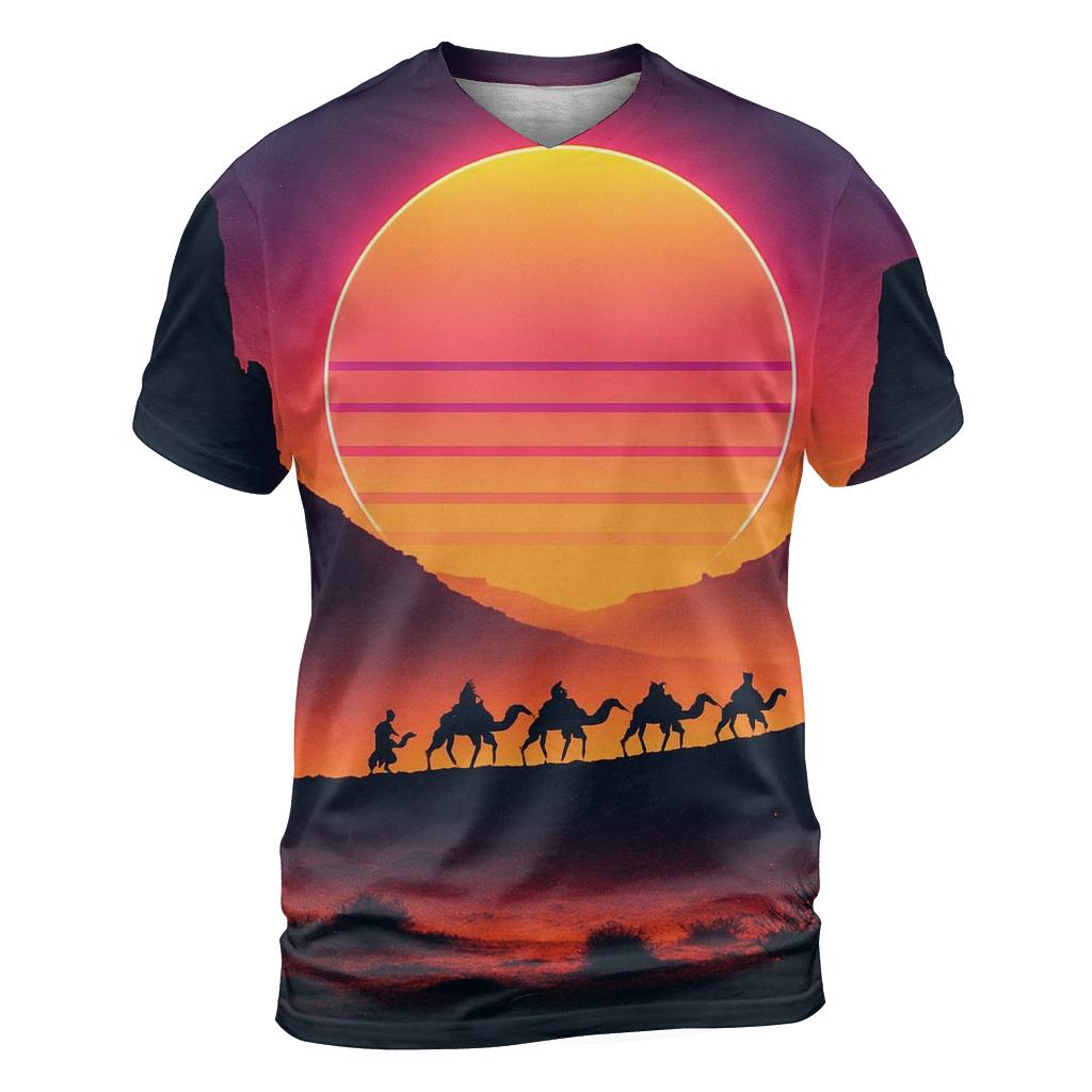 Neon Mesa Sundown designer pattern shirts