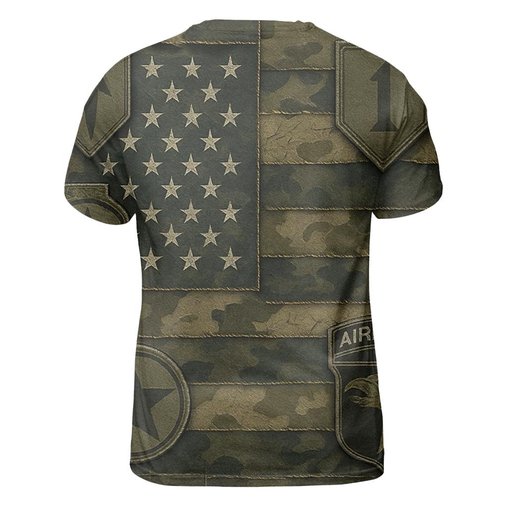 Camouflage Union artistic all-over print tops