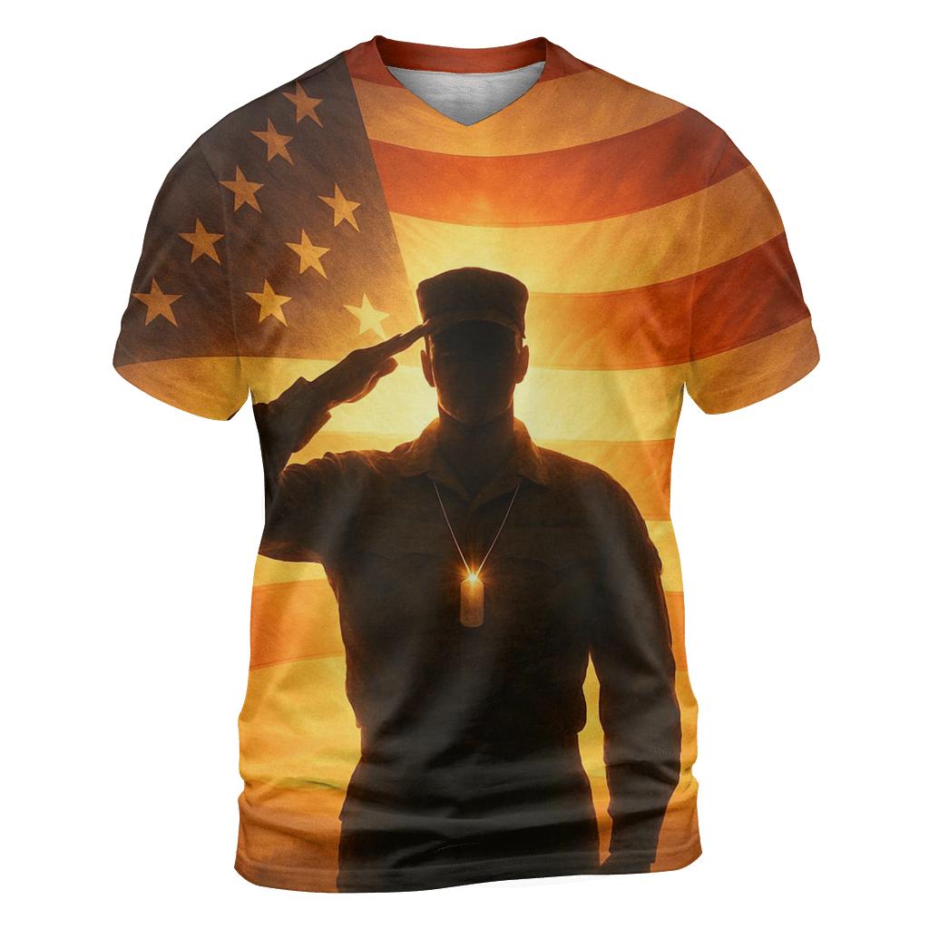 Sunrise Salute unique graphic print tees
