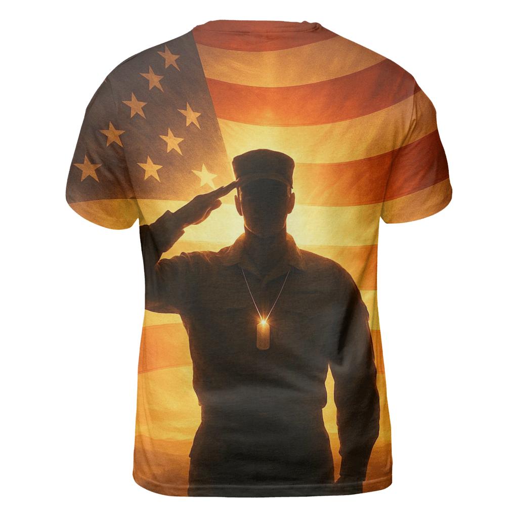 Sunrise Salute unique graphic print tees