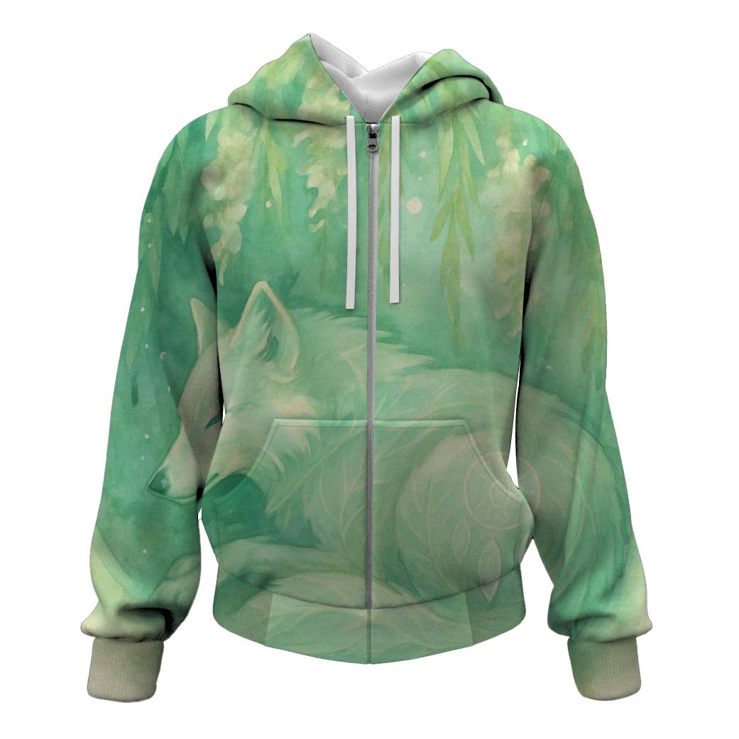 Willow Spirit Wolf pullover hoodies