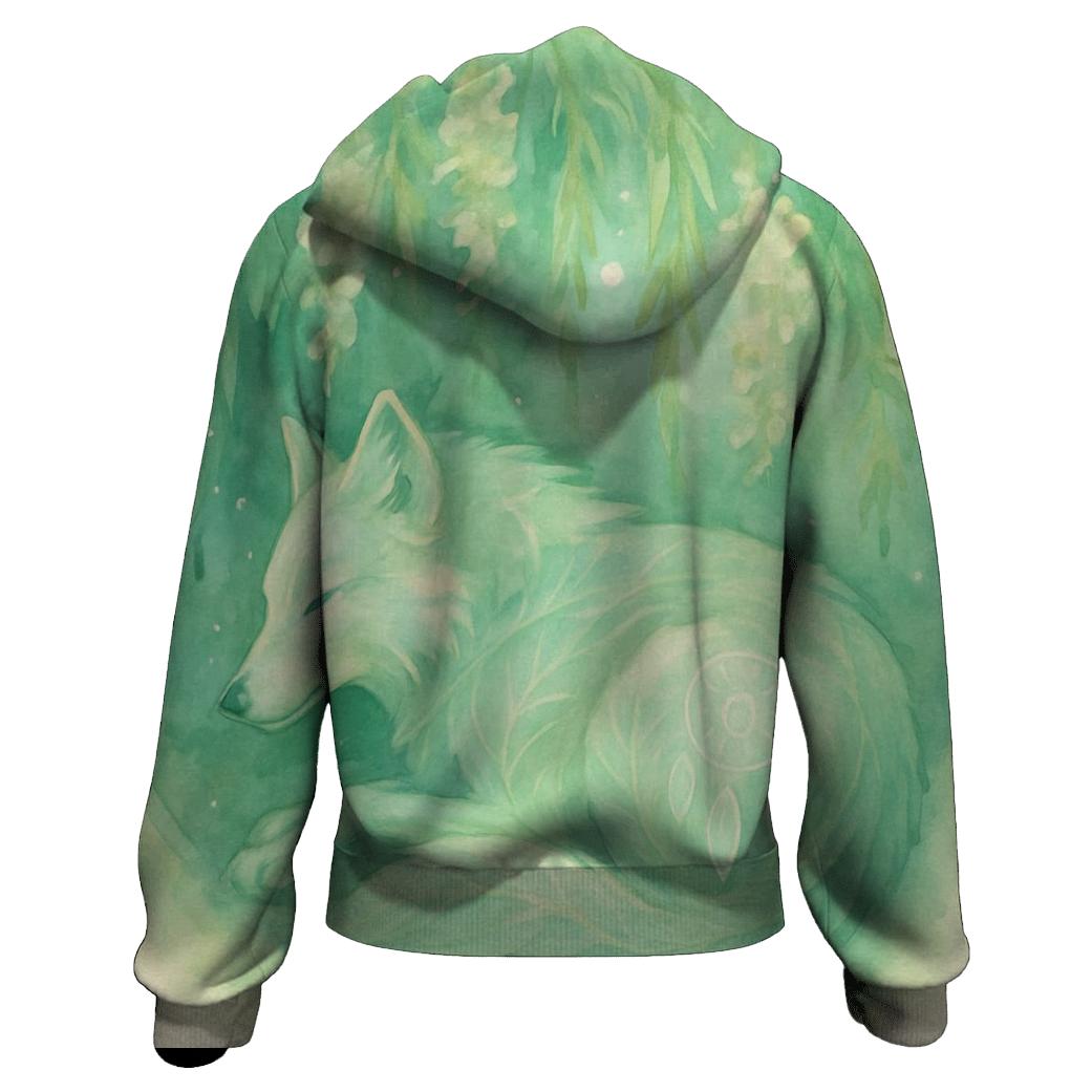 Willow Spirit Wolf pullover hoodies
